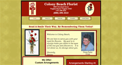 Desktop Screenshot of colonybeachflorist.com